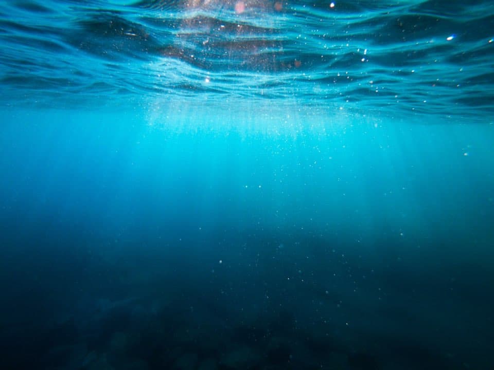 Turquoise underwater scene in Marmaris