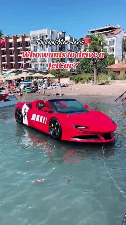 JetCar experience in Marmaris Turkey - drive a supercar on water